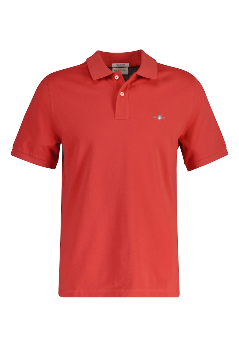 Tricou polo din bumbac pique Shield