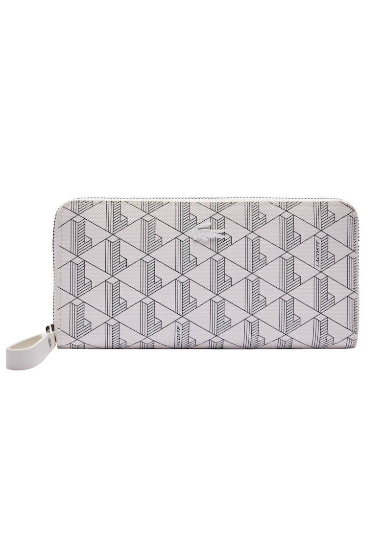 Portofel cu detalii logo si inchidere cu fermoar