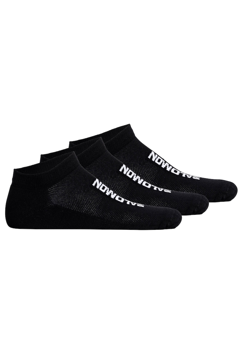 Set de sosete unisex din amestec de bumbac - 3 perechi - Negru