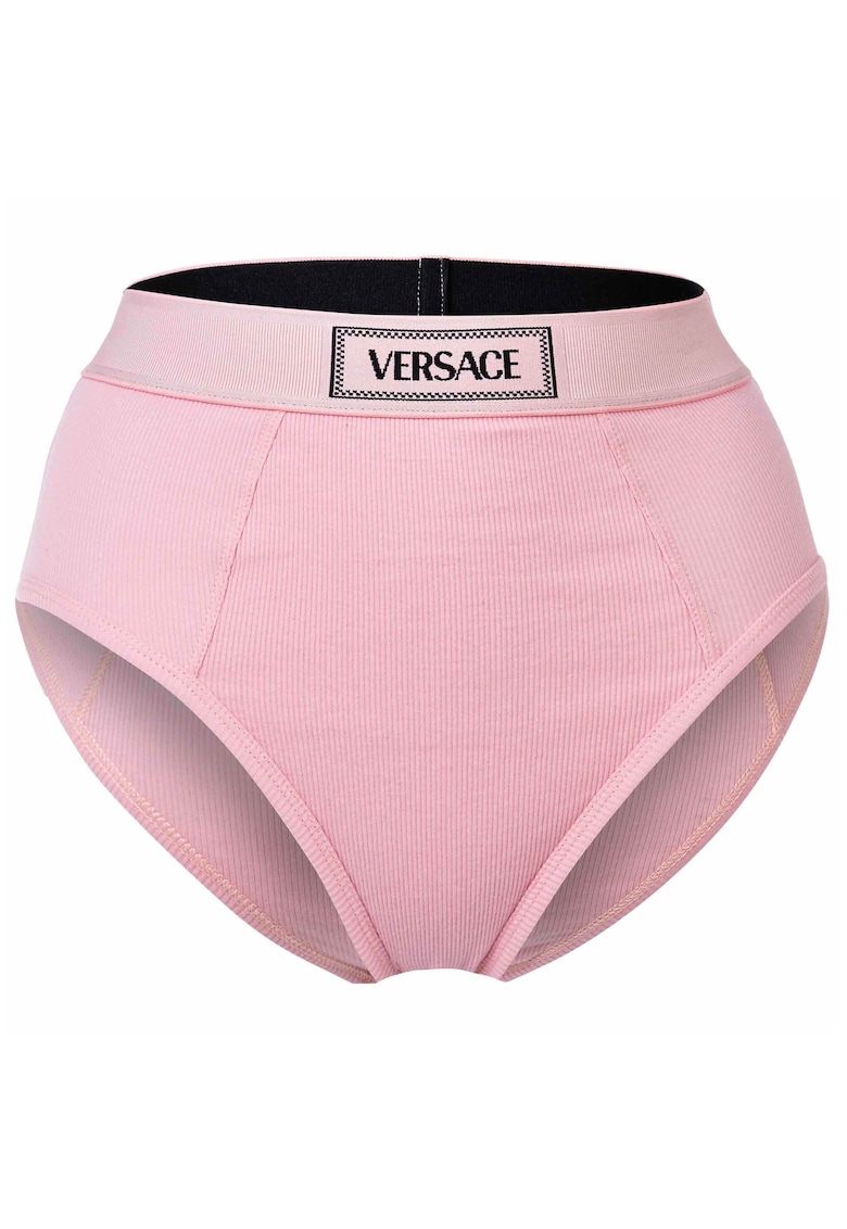 Chiloti striati cu banda logo in talie Chiloti striati cu banda logo in talie