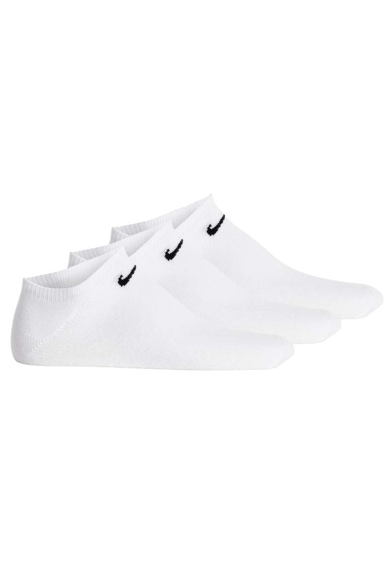 Set de sosete unisex pana la glezna - 3 perechi - Alb