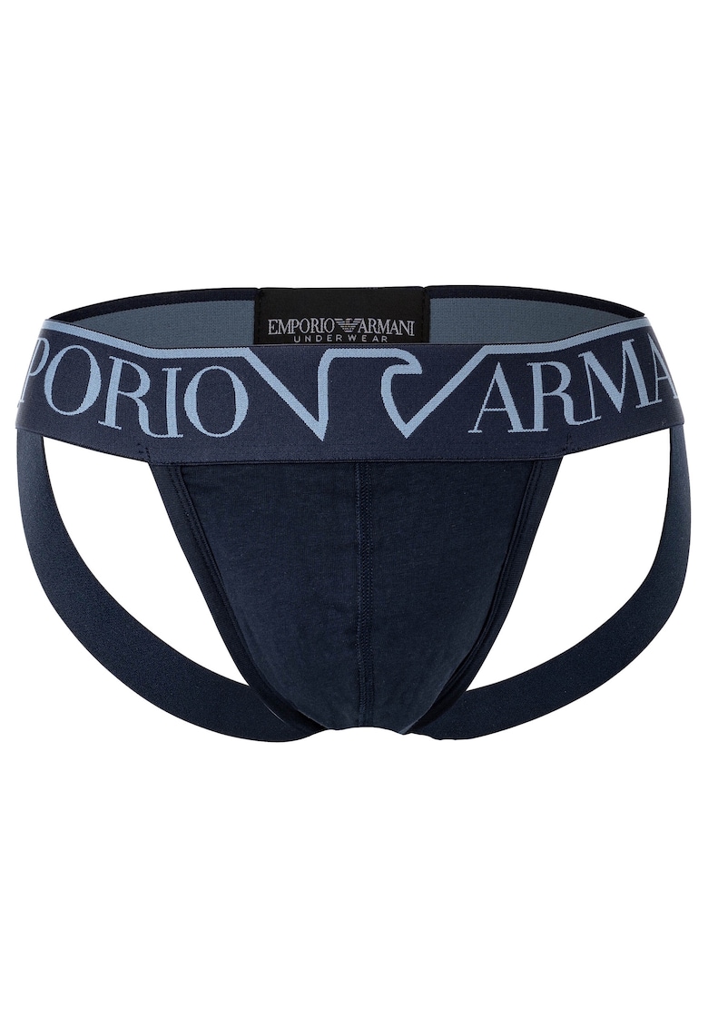 Chiloti tip suspensor cu banda logo in talie