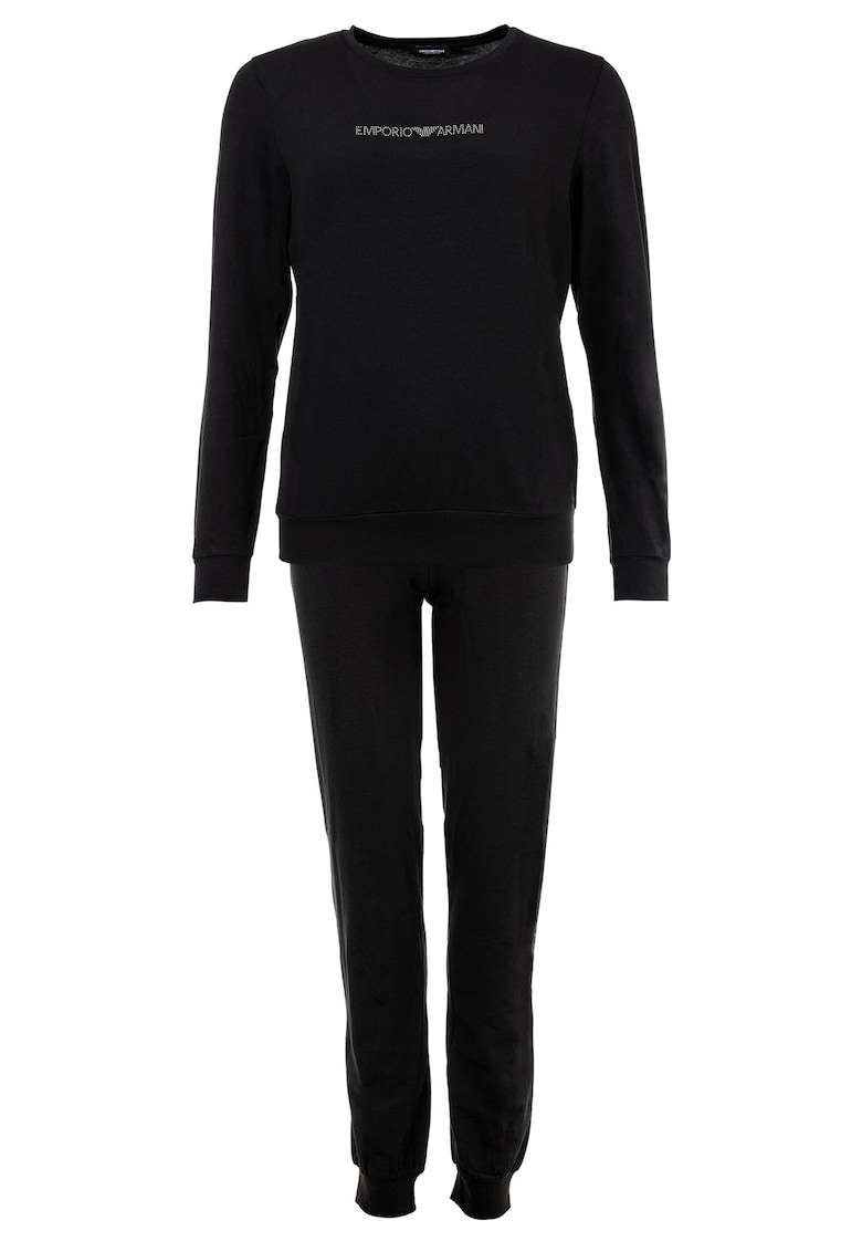 Pijama cu pantaloni lungi si logo