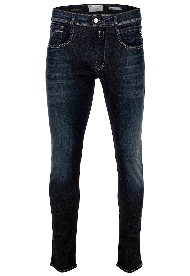 Blugi slim fit Anbass - Albastru inchis