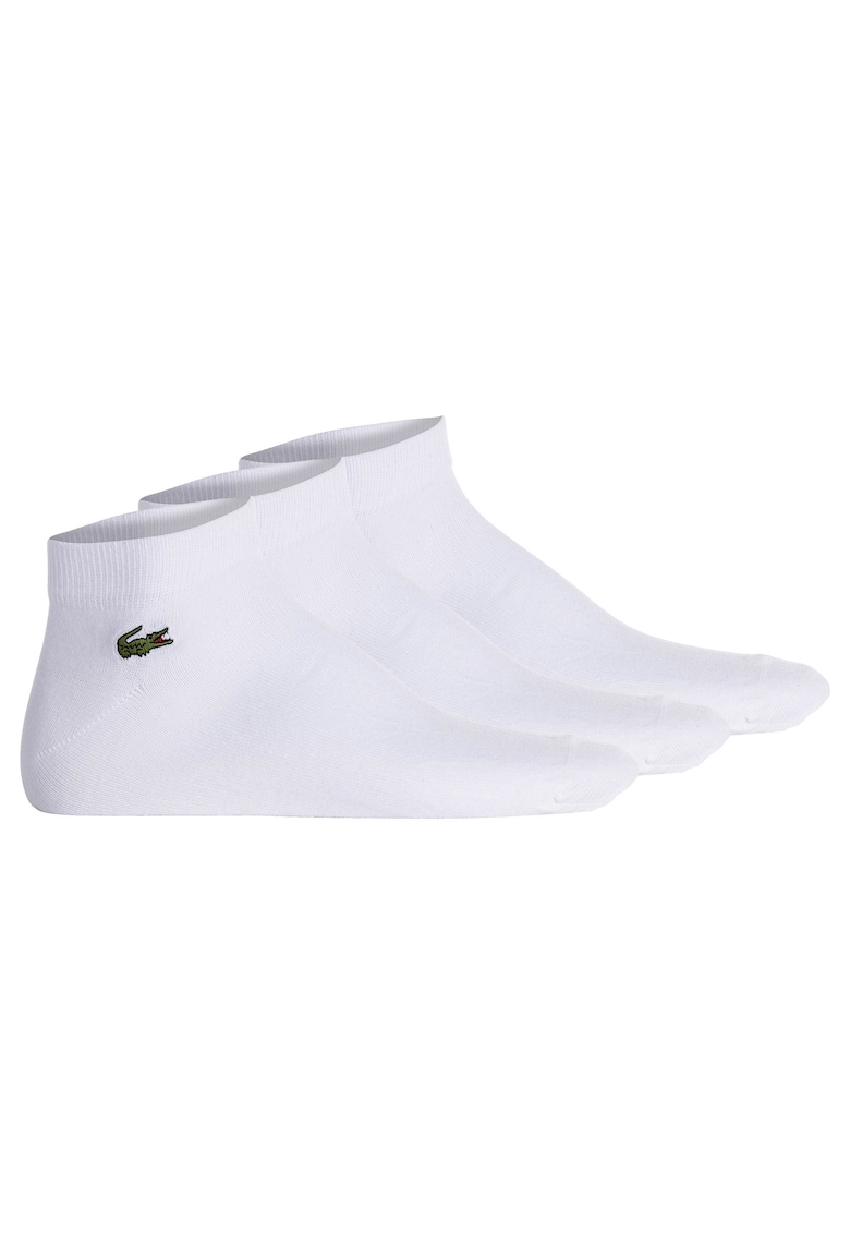 Set de sosete unisex pana la glezna - 3 perechi - Alb