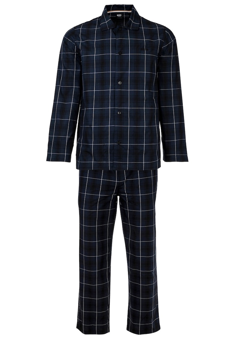 Pijama lunga cu model in carouri