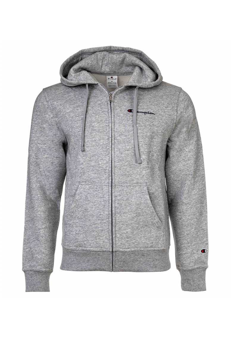 Hanorac cu fermoar si detaliu logo