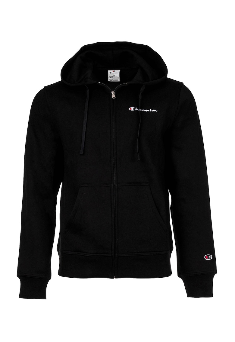 Hanorac cu fermoar si detaliu logo