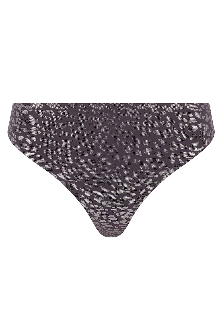 Chiloti tanga cu animal print