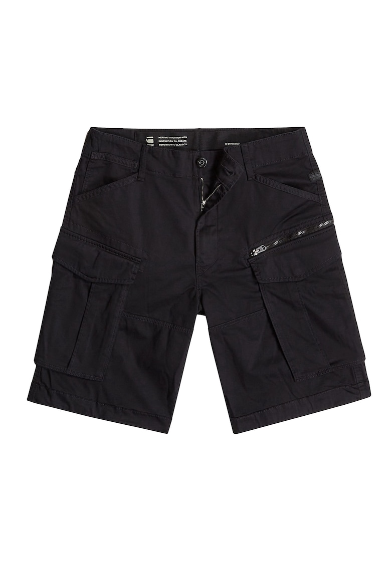 Pantaloni scurti cargo cu croiala relaxed-fit Rovic - Negru