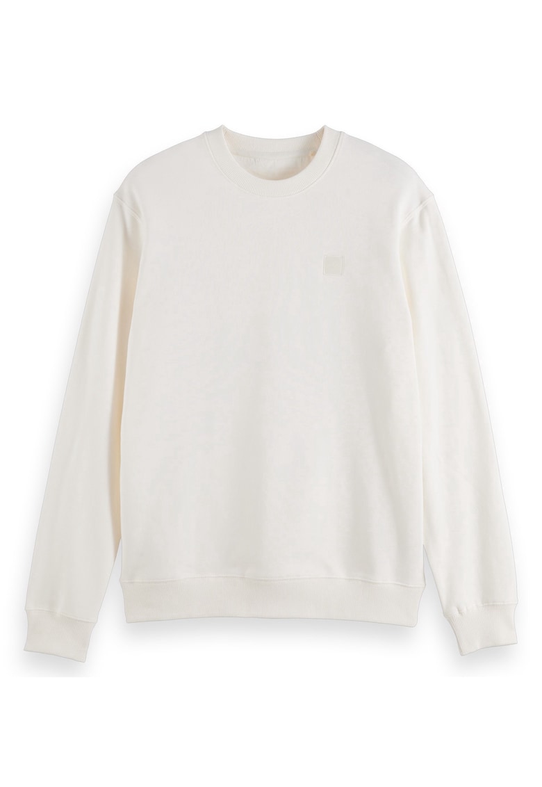 Bluza de trening regular-fit cu logo discret brodat - Alb