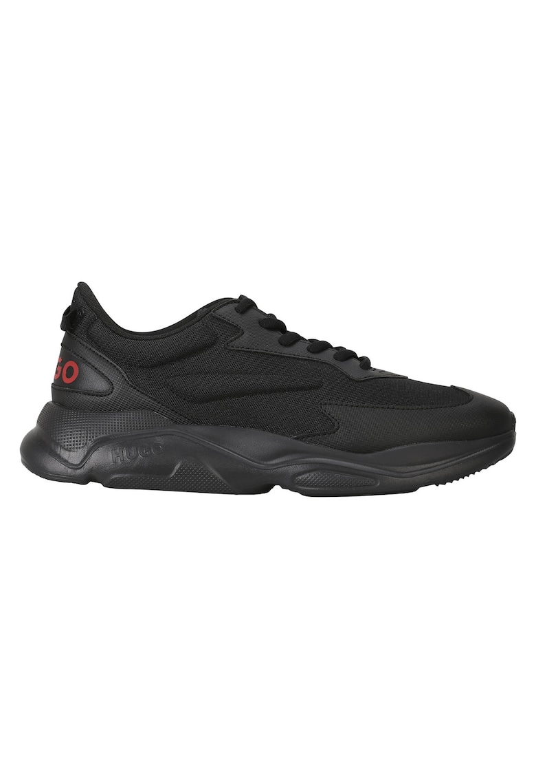 Pantofi sport low-cut cu garnituri din material sintetic - pentru alergat Leon - Negru