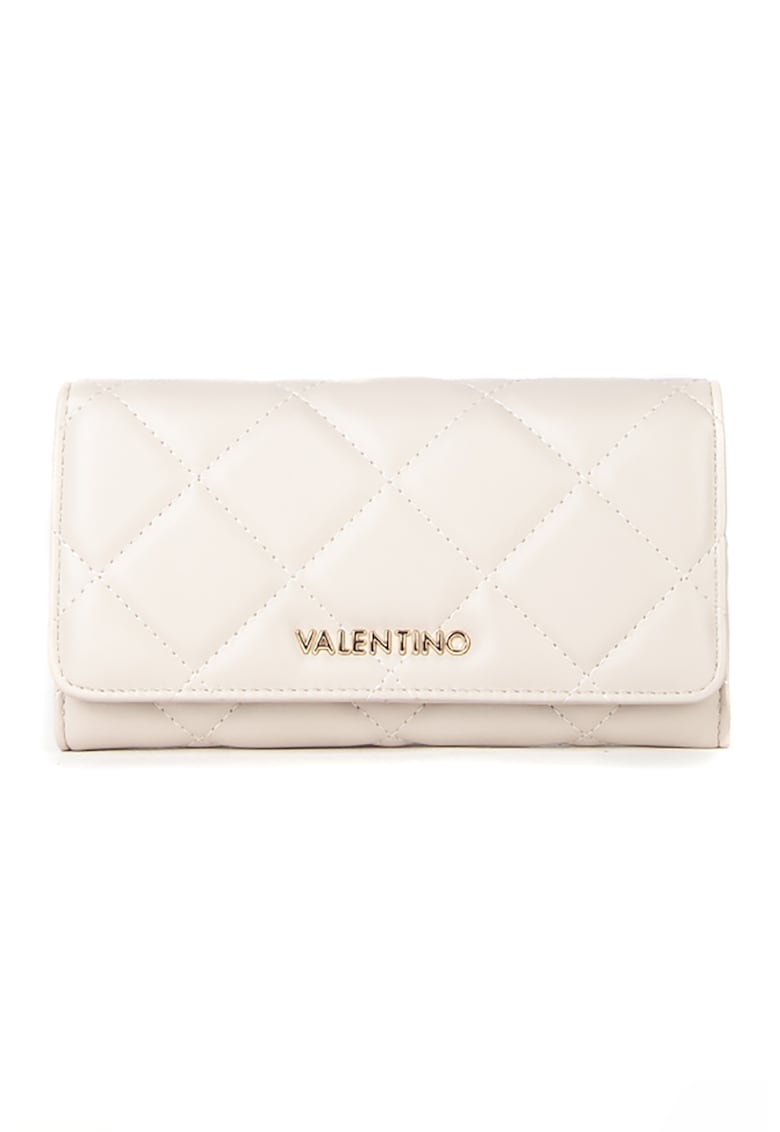 Portofel matlasat de piele ecologica - Crem