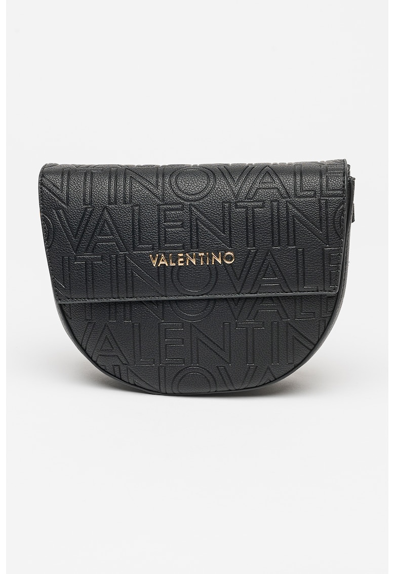 Geanta crossbody cu model logo Pansy - Negru
