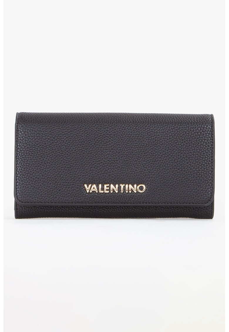 Portofel pliabil de piele ecologica - Negru