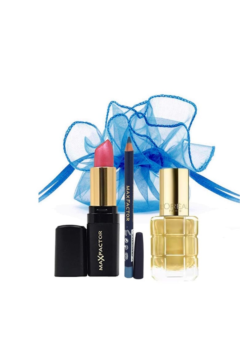 Set Secret Santa - & L'Oreal cu Ruj - Creion Contur si Oja Set Secret Santa - & L'Oreal cu Ruj - Creion Contur si Oja