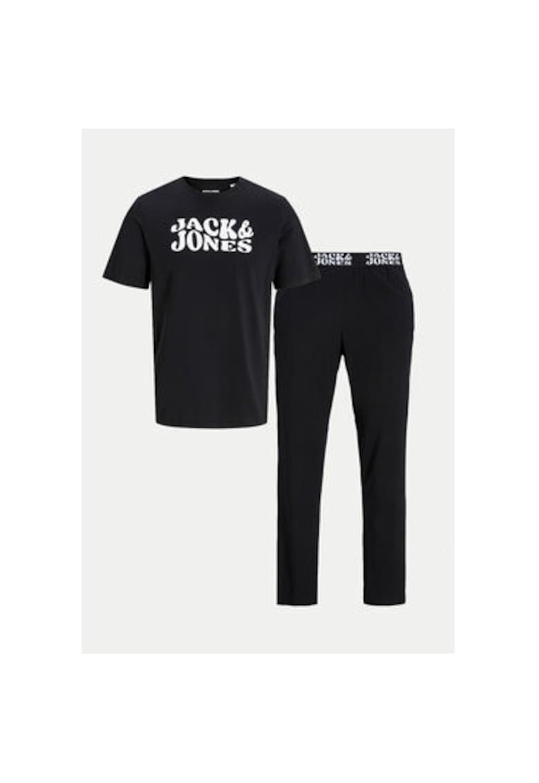 Pijamale barbati -  Elton 12266998 - Negru - Bumbac