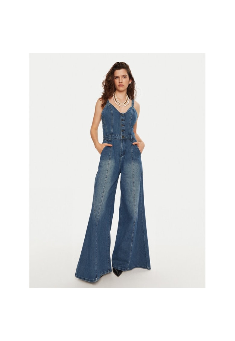 Salopeta dama -  26604 - Albastru - Bumbac