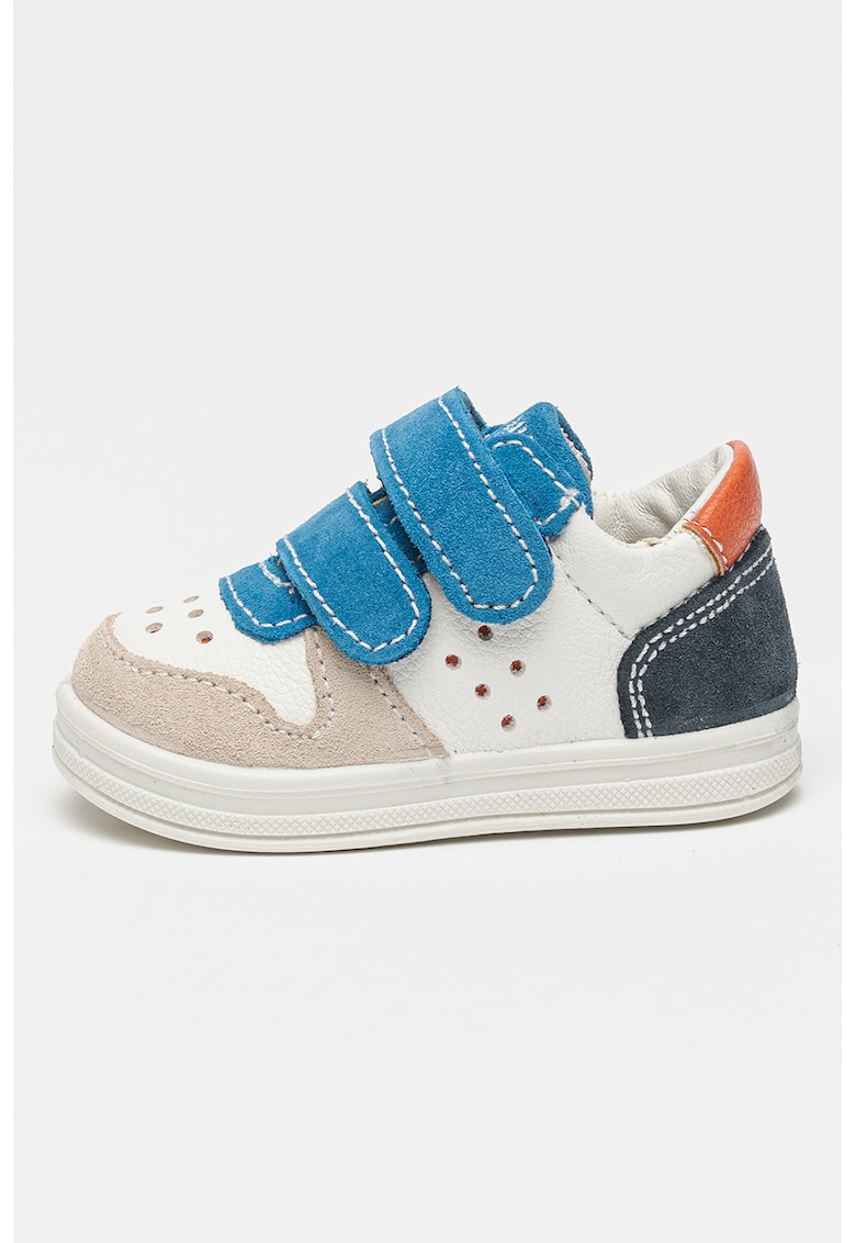 Pantofi sport colorblock cu insertii de piele intoarsa