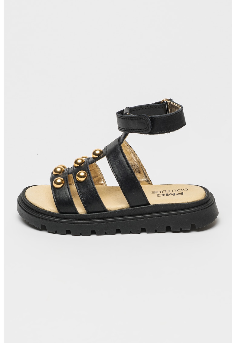 Sandale din piele cu velcro