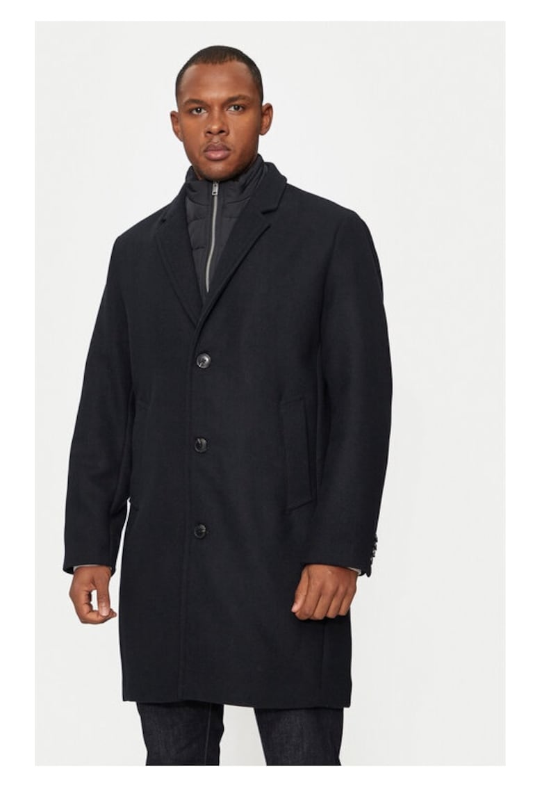 Palton barbati -  30-303046 - Negru - Poliester/Lana