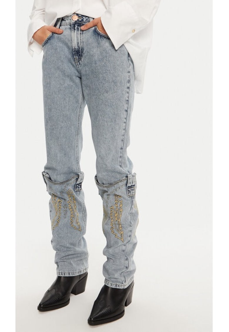 Blugi dama - 26712 - Albastru - Bumbac - Albastru