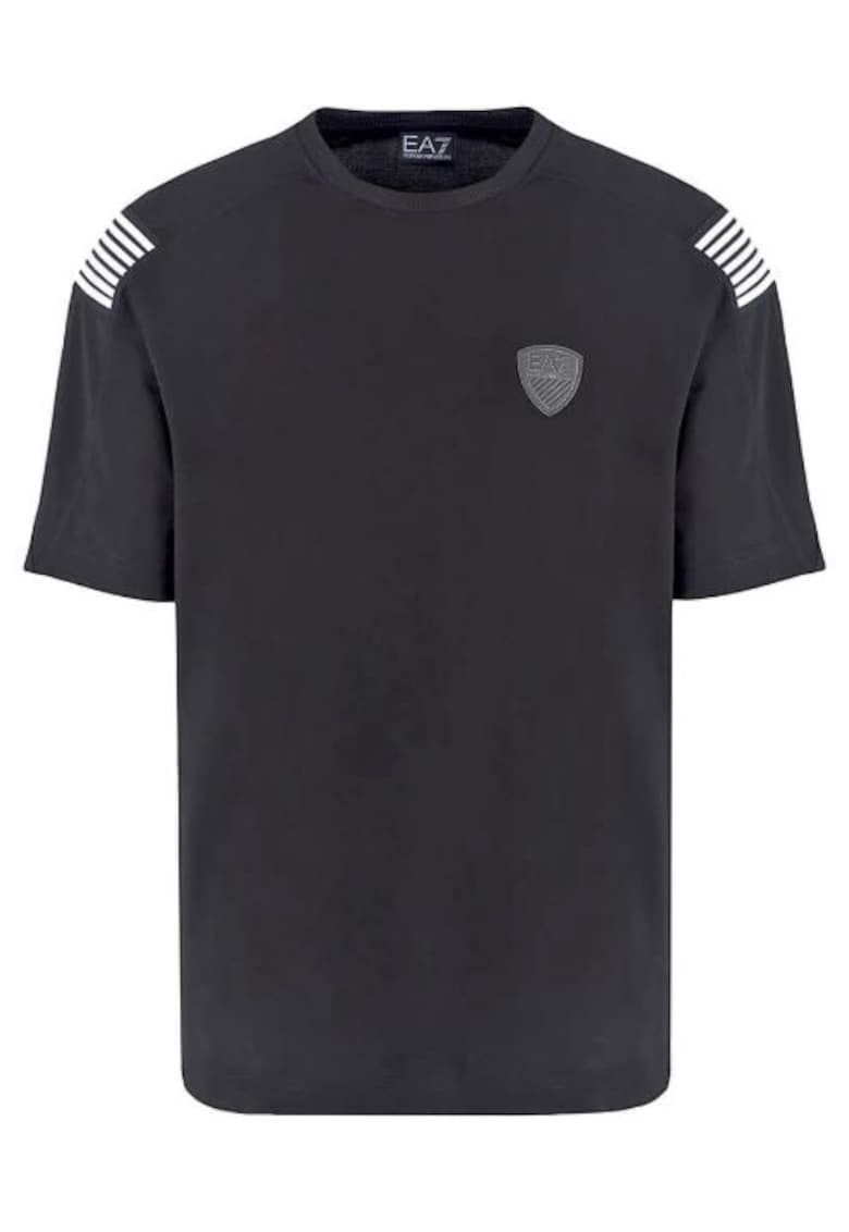 Tricou barbati 6DPT35 - EA7 - Viscoza/Poliamida - Negru