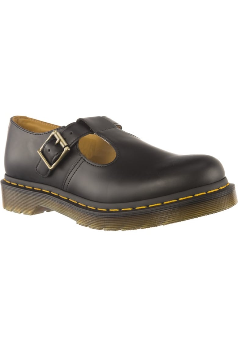 Pantofi dama -  Polley - piele naturala - negru - talpa cauciuc