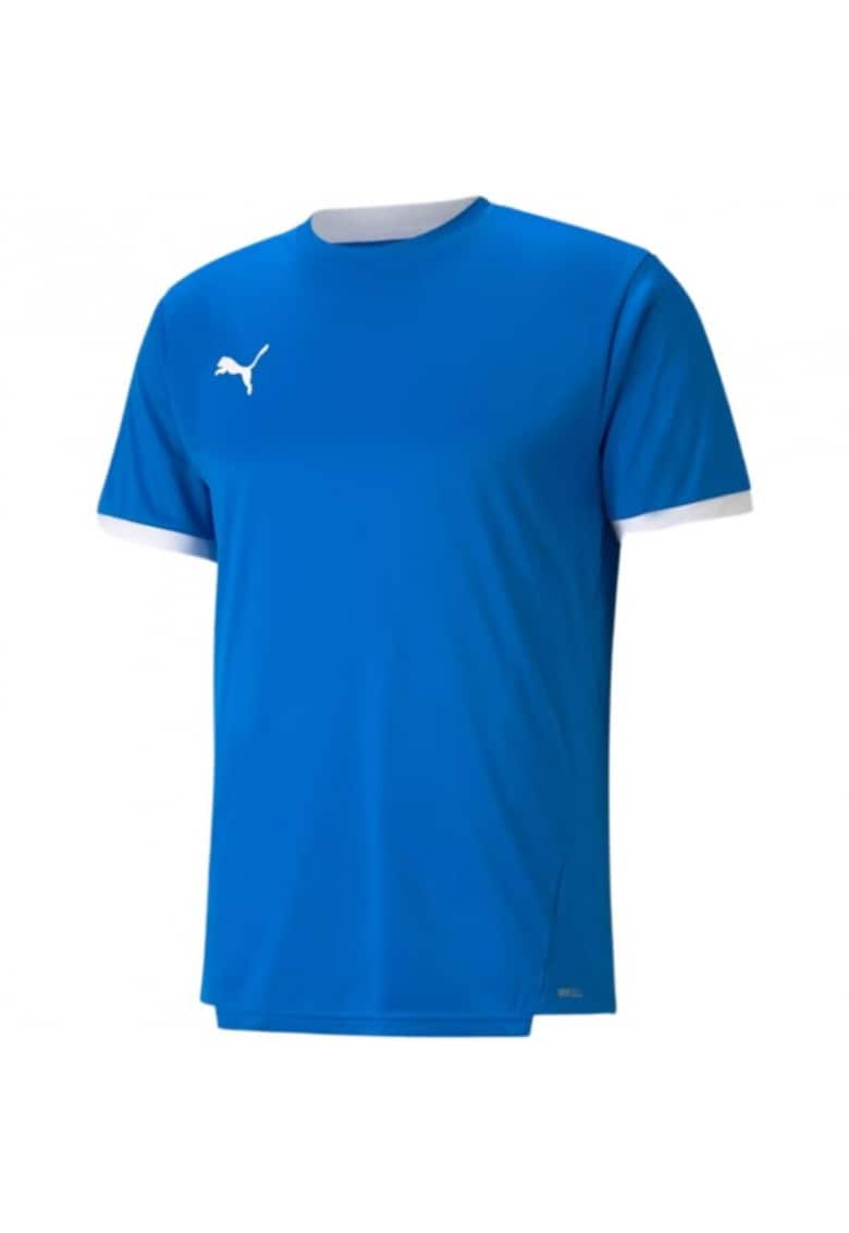 Tricou sportiv barbati - teamLIGA - albastru - material respirabil - 100% poliester reciclat