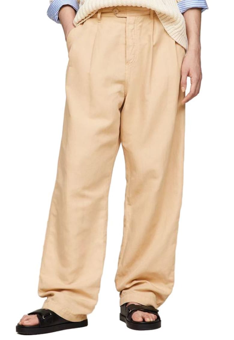 Pantaloni dama - Bumbac/In - Bej
