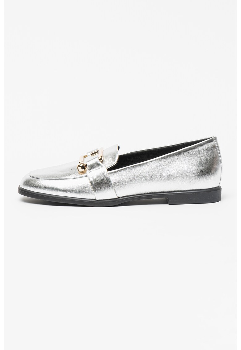 Pantofi loafer uni din piele