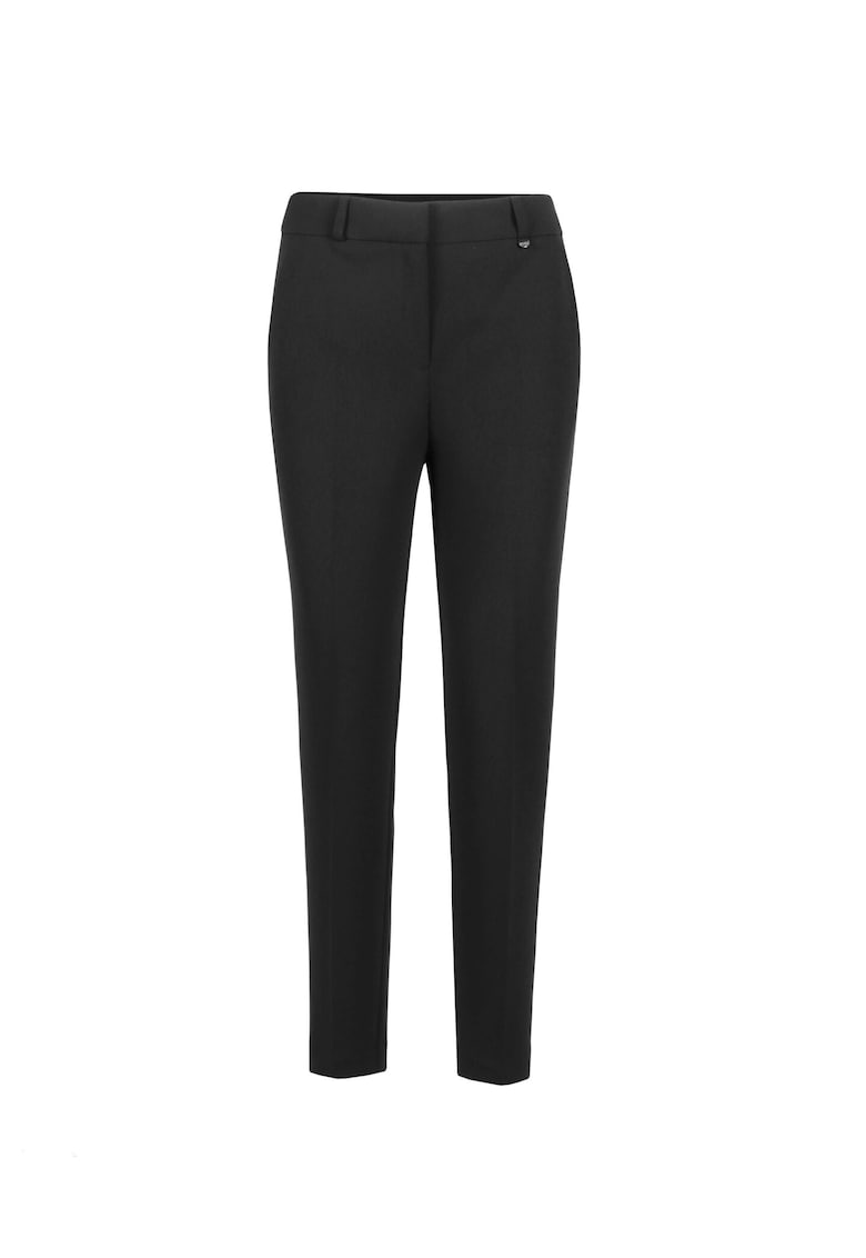 Pantaloni conici crop - Negru
