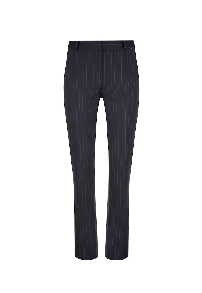 Pantaloni drepti cu dungi fine - Albastru Inchis Pantaloni drepti cu dungi fine - Albastru Inchis