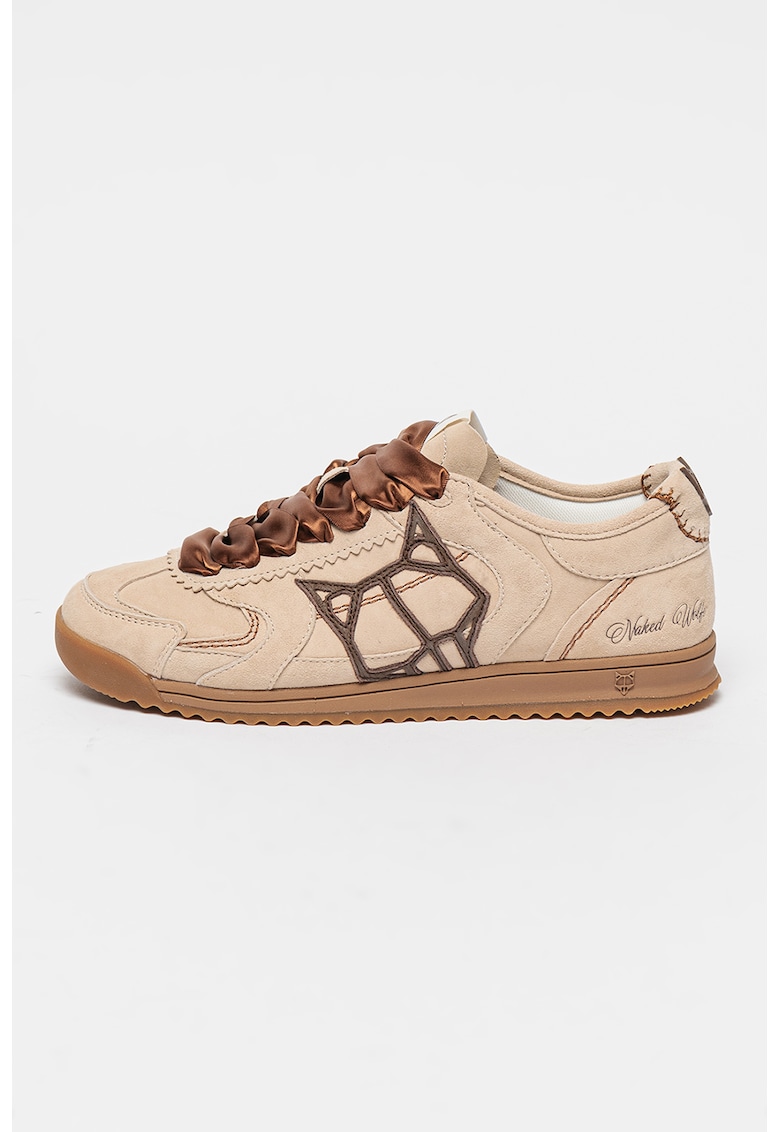 Pantofi sport din piele intoarsa cu logo Exposure