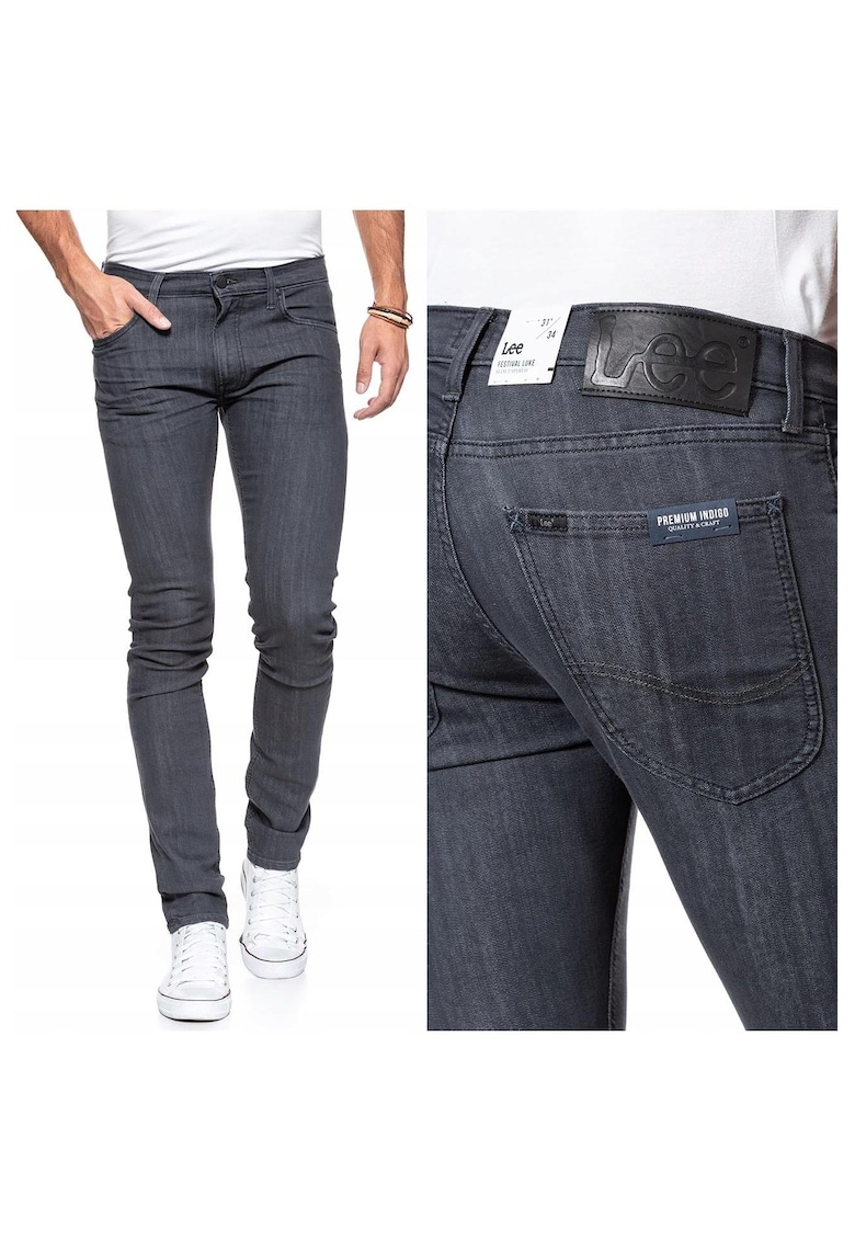 Blugi barbati -  Luke - W29-L34 US - Bumbac - Lungi - Conica - Gri