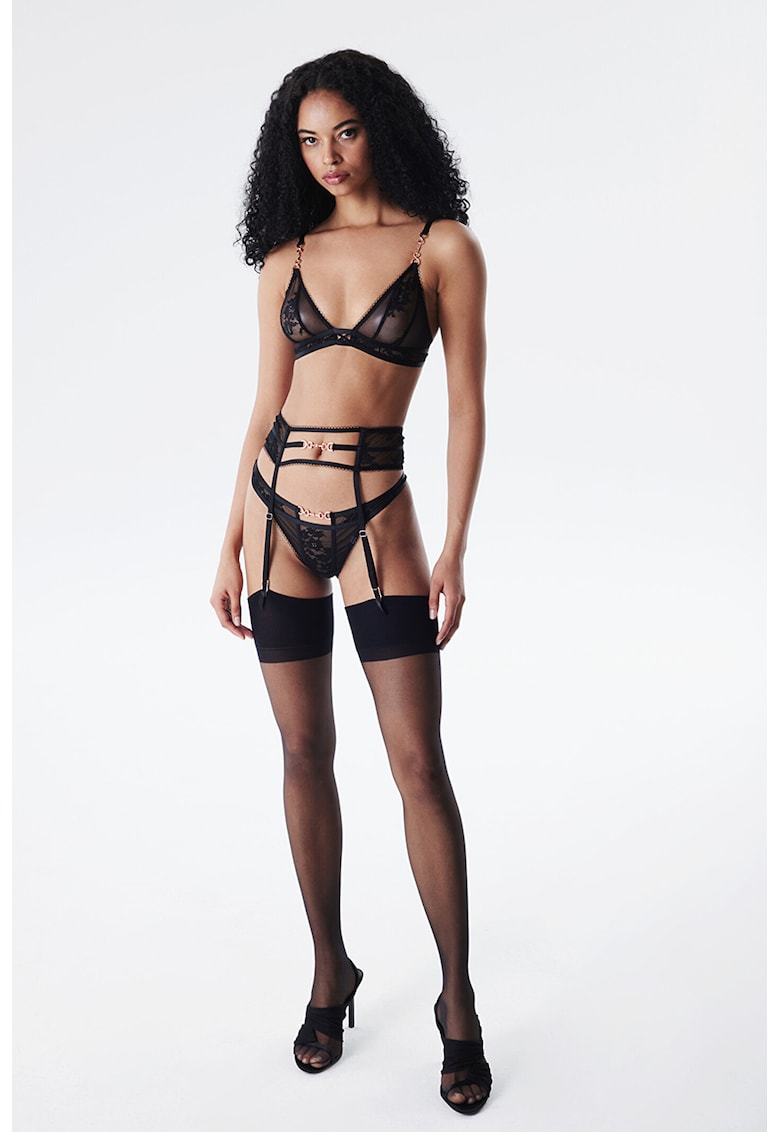 Sutien triunghiular cu segmente transparente