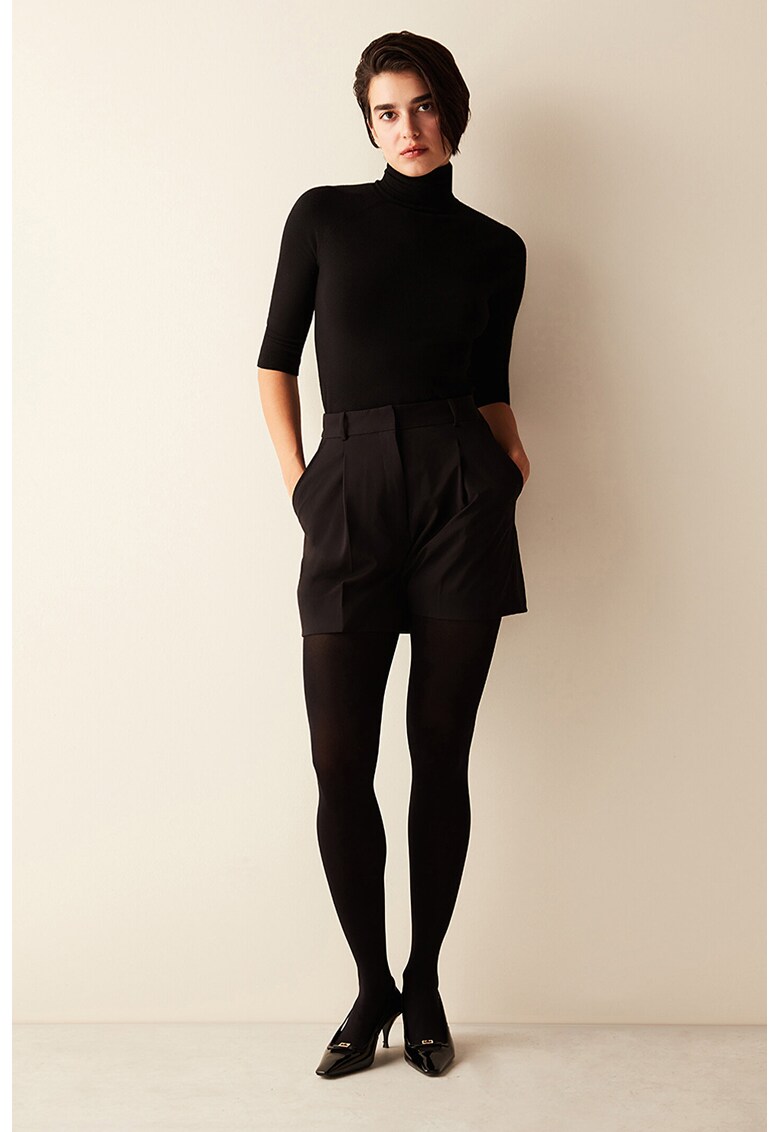 Dres cu talie inalta - Negru