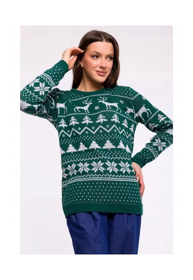 Pulover cu model de Craciun