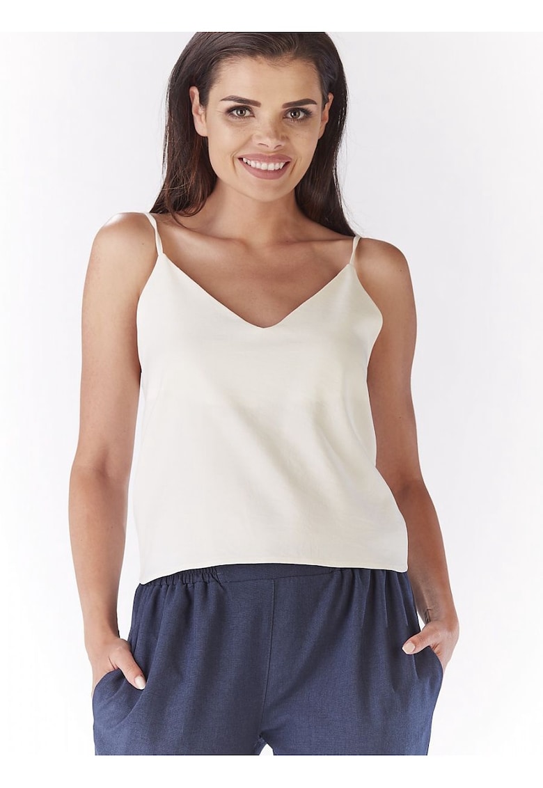 Bluza dama - bej - usoara - elastan 2%
