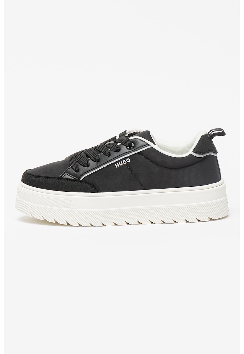 Pantofi sport flatform low-cut Lyssa - Negru