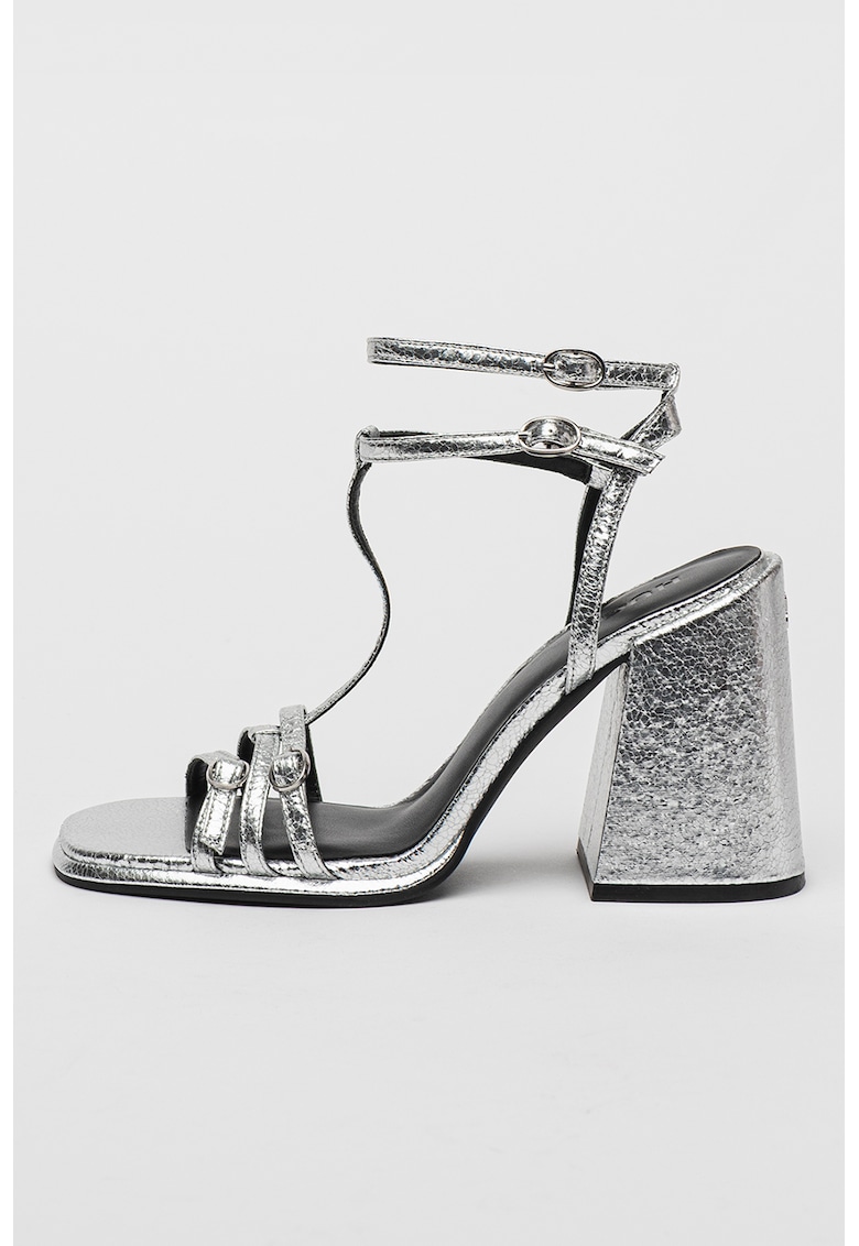 Sandale cu toc masiv Kiora