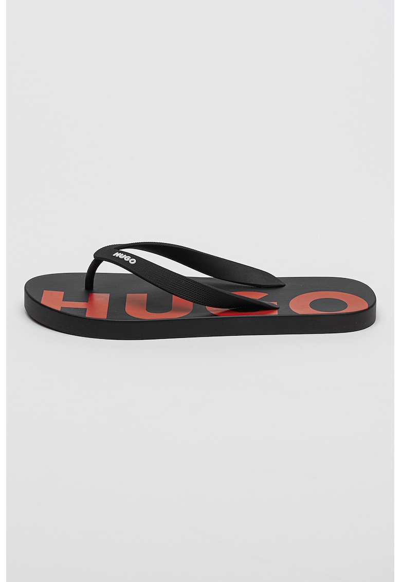 Papuci flip-flop cu logo Arvel - Negru