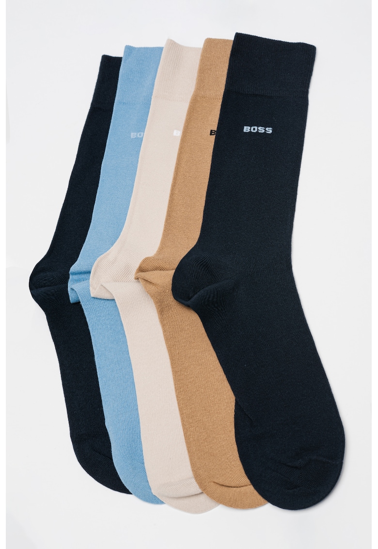 Set de sosete lungi cu logo - 5 perechi