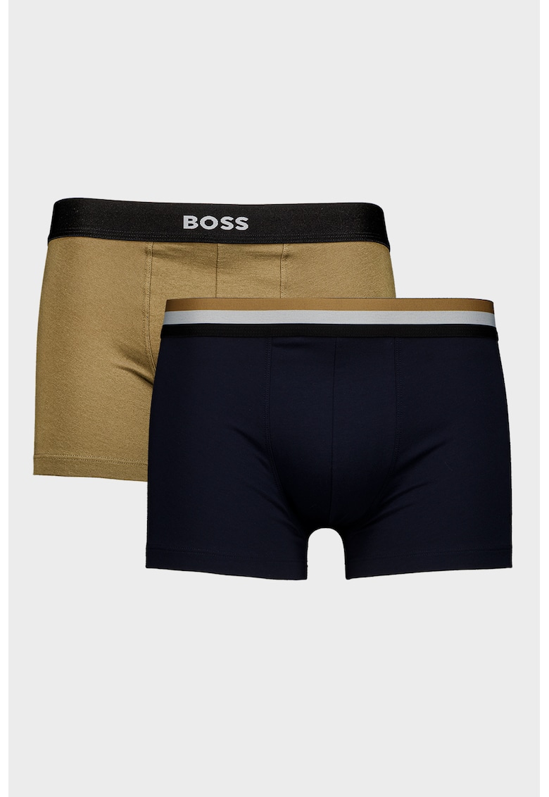 Set de boxeri cu banda elastica in talie - 2 perechi