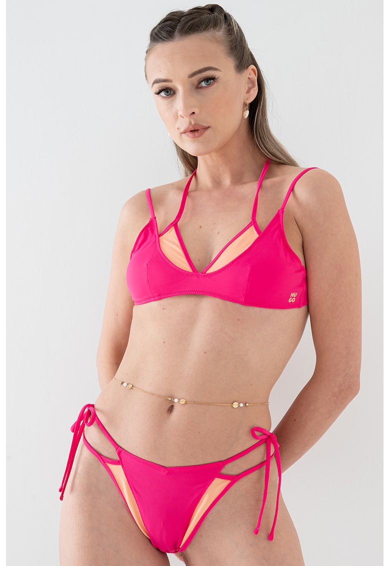 Sutien de baie 2-in-1 - Fucsia/Portocaliu pal