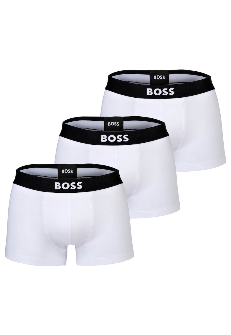 Set de boxeri cu imprimeu logo ONE - 3 perechi