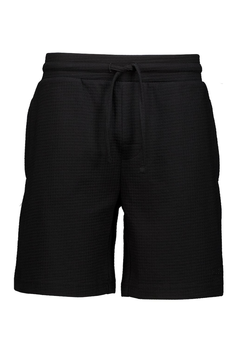 Pantaloni scurti de pijama cu snur - Negru