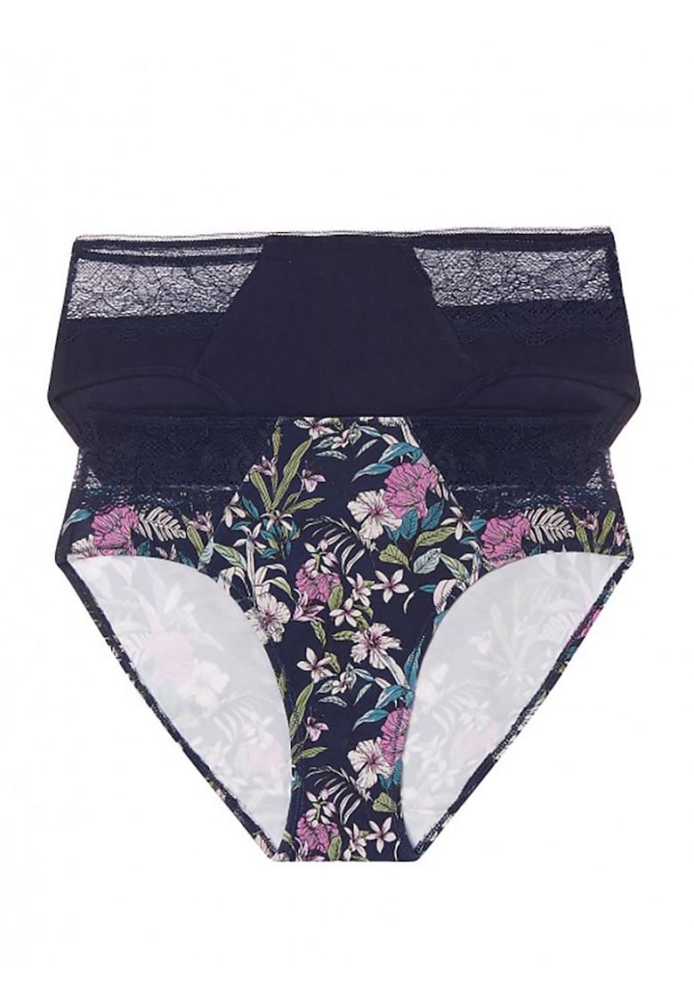 Set 2 perechi Chiloti dama - bumbac -