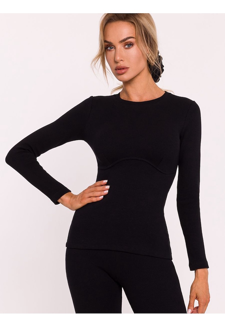 Bluza dama -  cu maneci lungi - bumbac