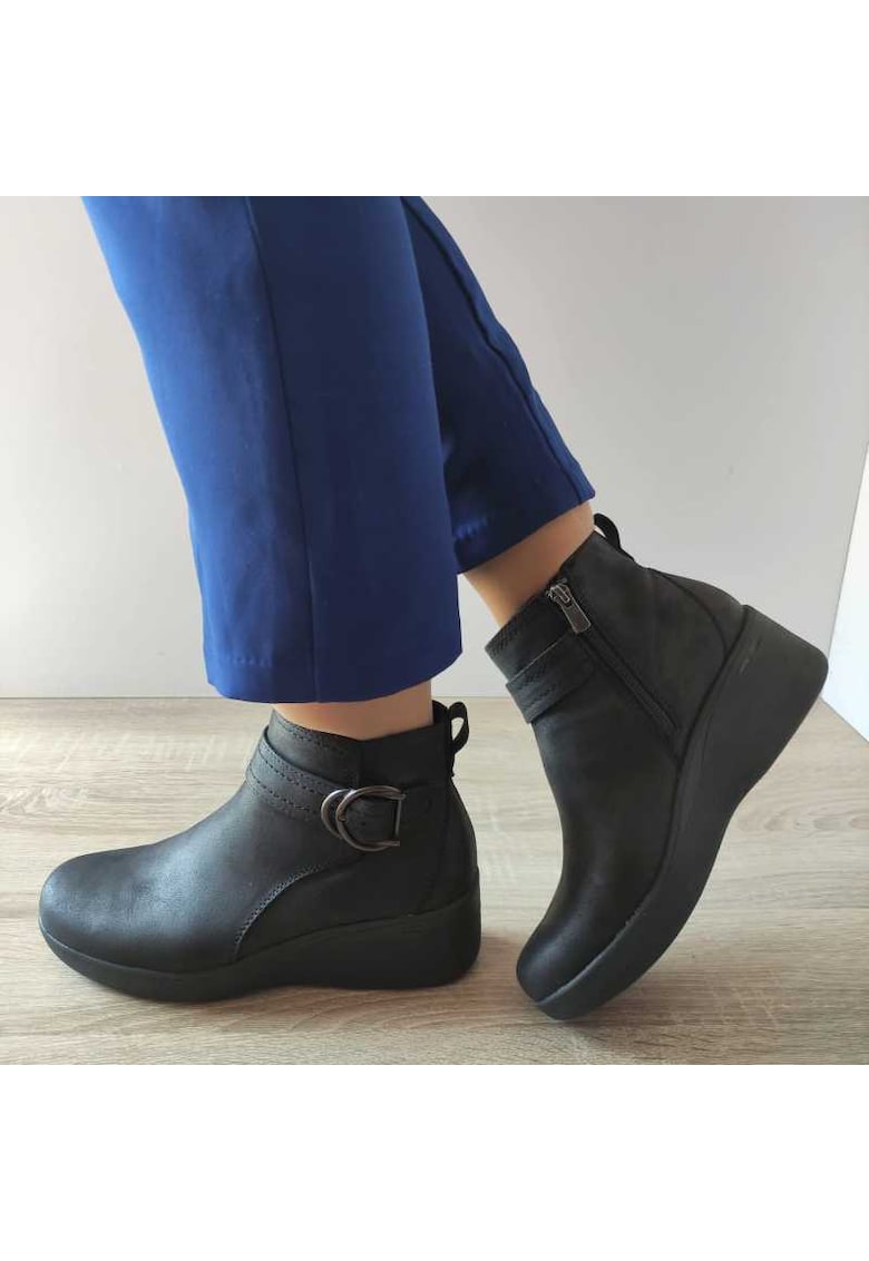 Ghete Casual Dama 167915 Bbk - Black - Negru